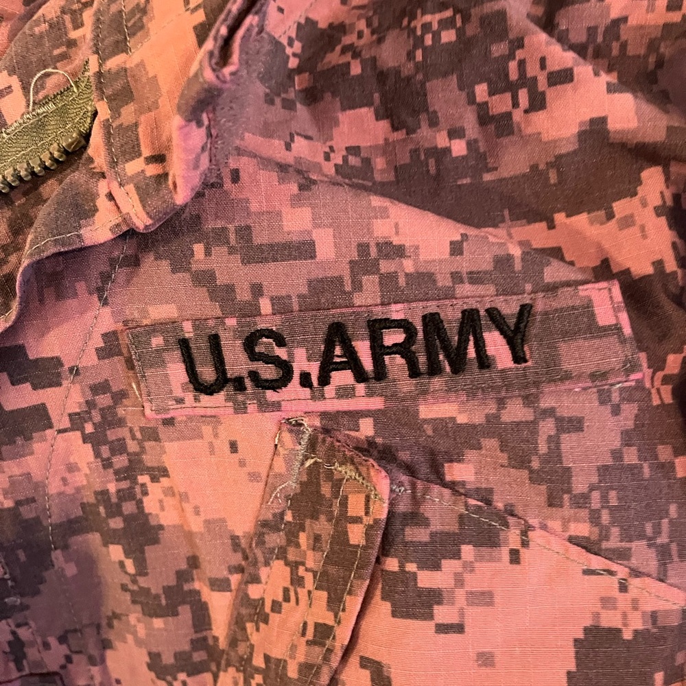 Pink army coat/top